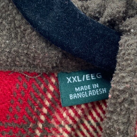 Orvis Heavyweight Flannel Red Plaid Button Up Shirt Men's Size XXL - Picture 8 of 10